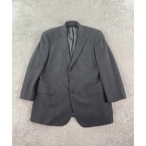 Brooks Brothers Suit Jacket 44 R Gray Wool Herringbone 346 Stretch Designer